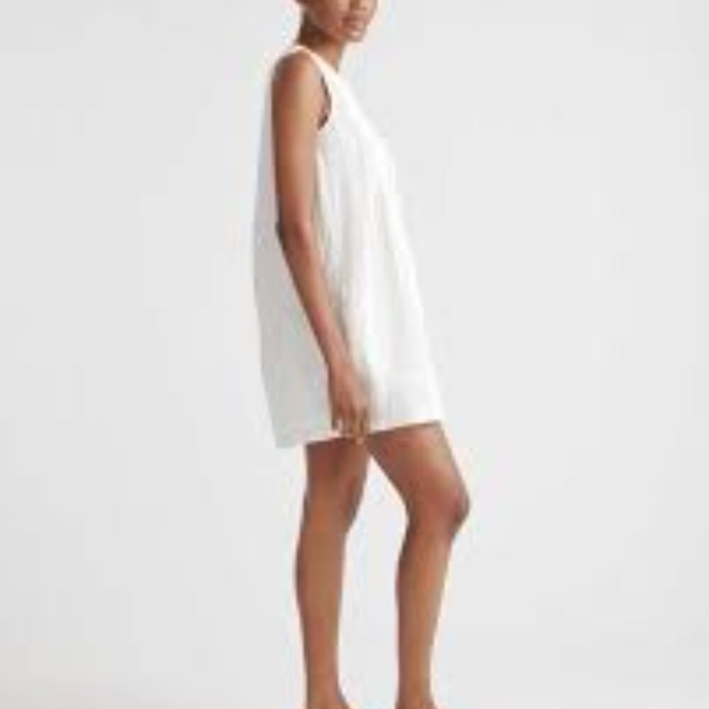 Quince White Cotton Gauze Swing Dress Size XL - Picture 2 of 3